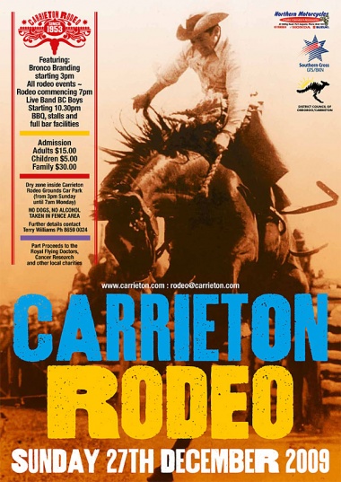 Carrieton Rodeo poster